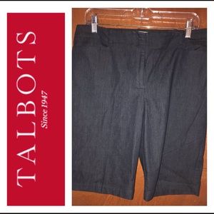 TALBOTS Dark Denim Bermuda Shorts size 12